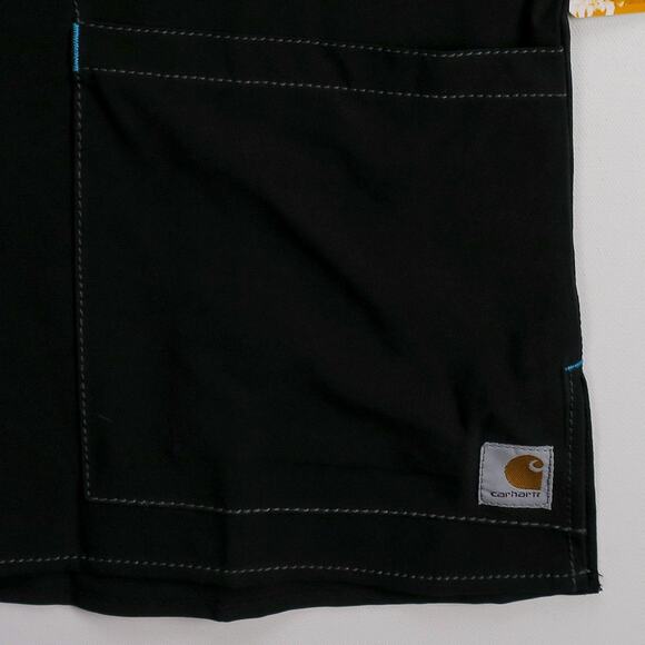 Carhartt Force Women’s Scrub Top Small Black Modern Fit V-Neck Stretch Rugged - Picture 5 of 13